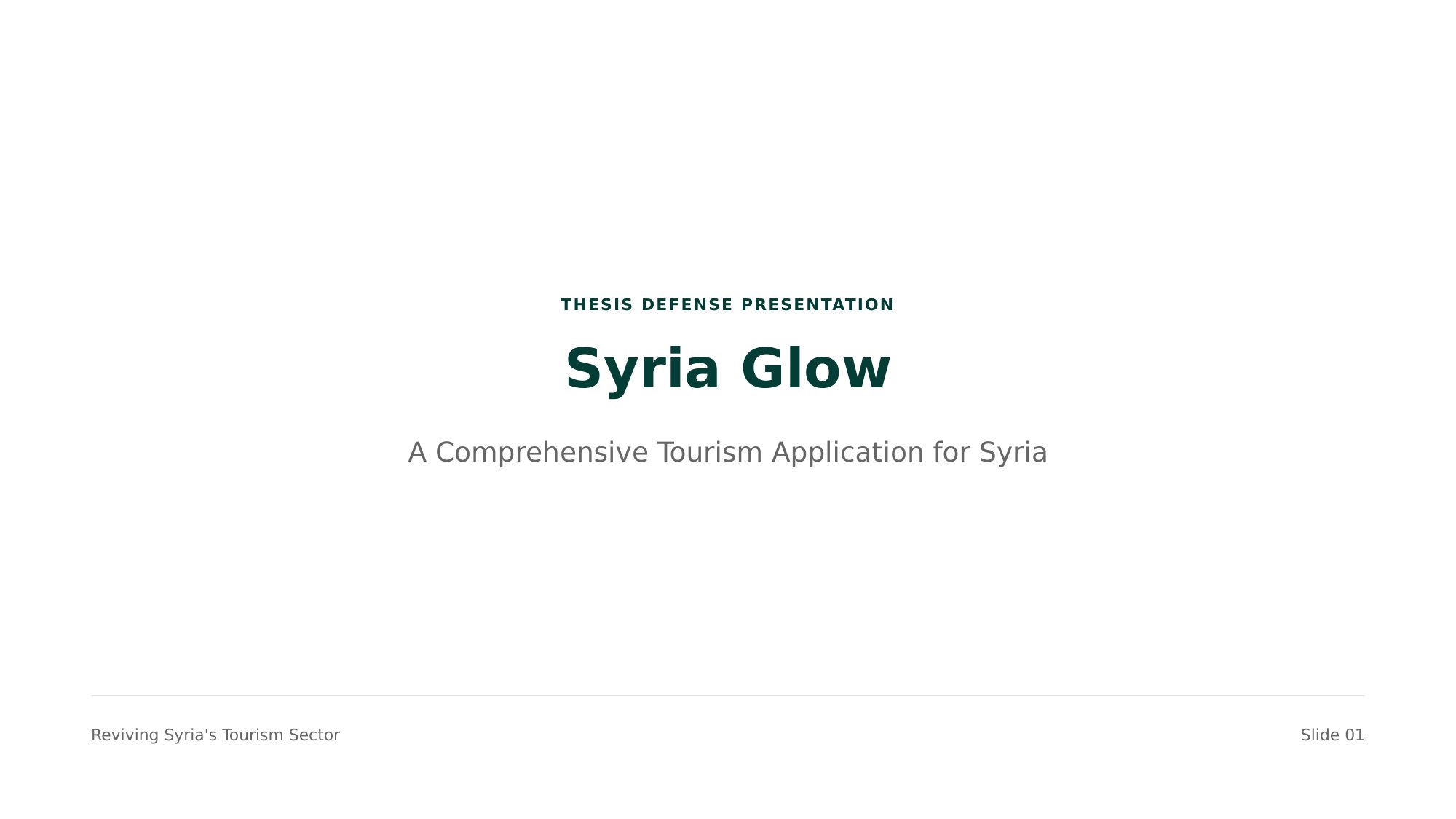 Syria Glow Thesis Defense