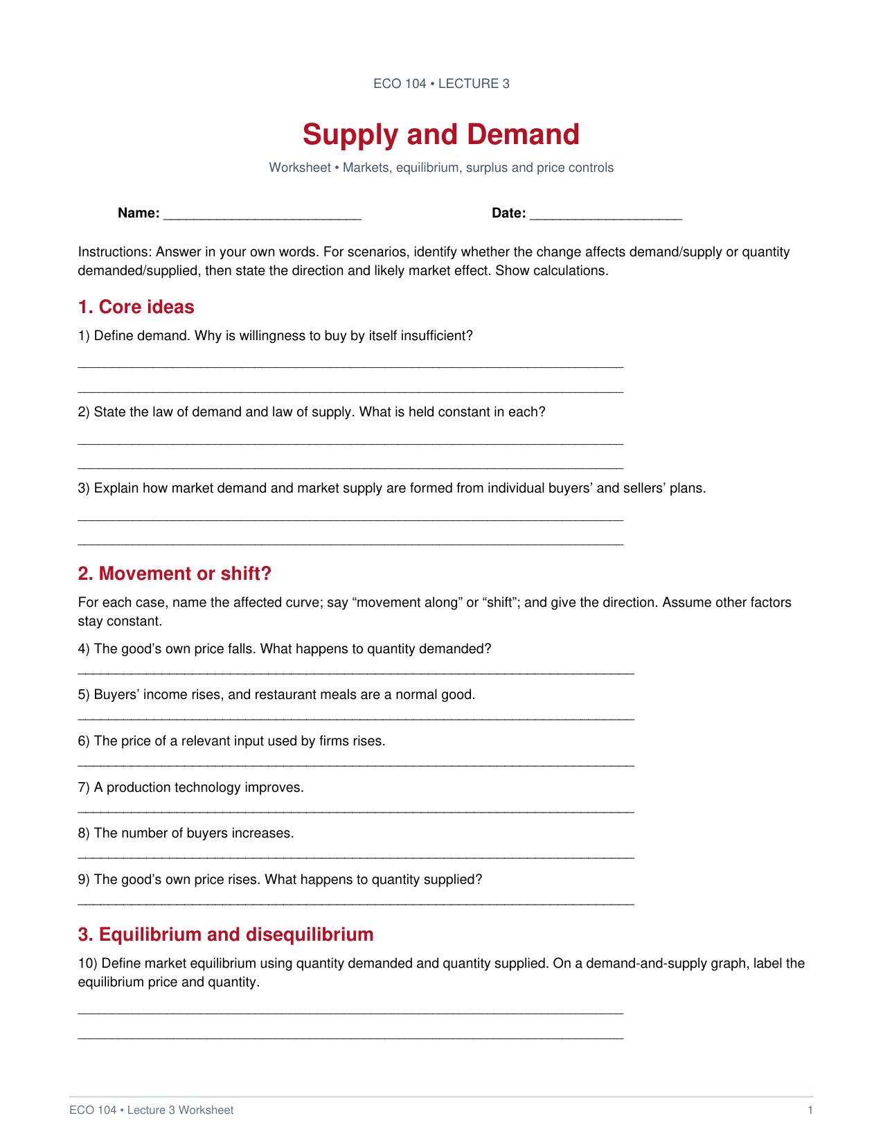 ECO 104 Lecture 3 — Supply and Demand Worksheet.pdf