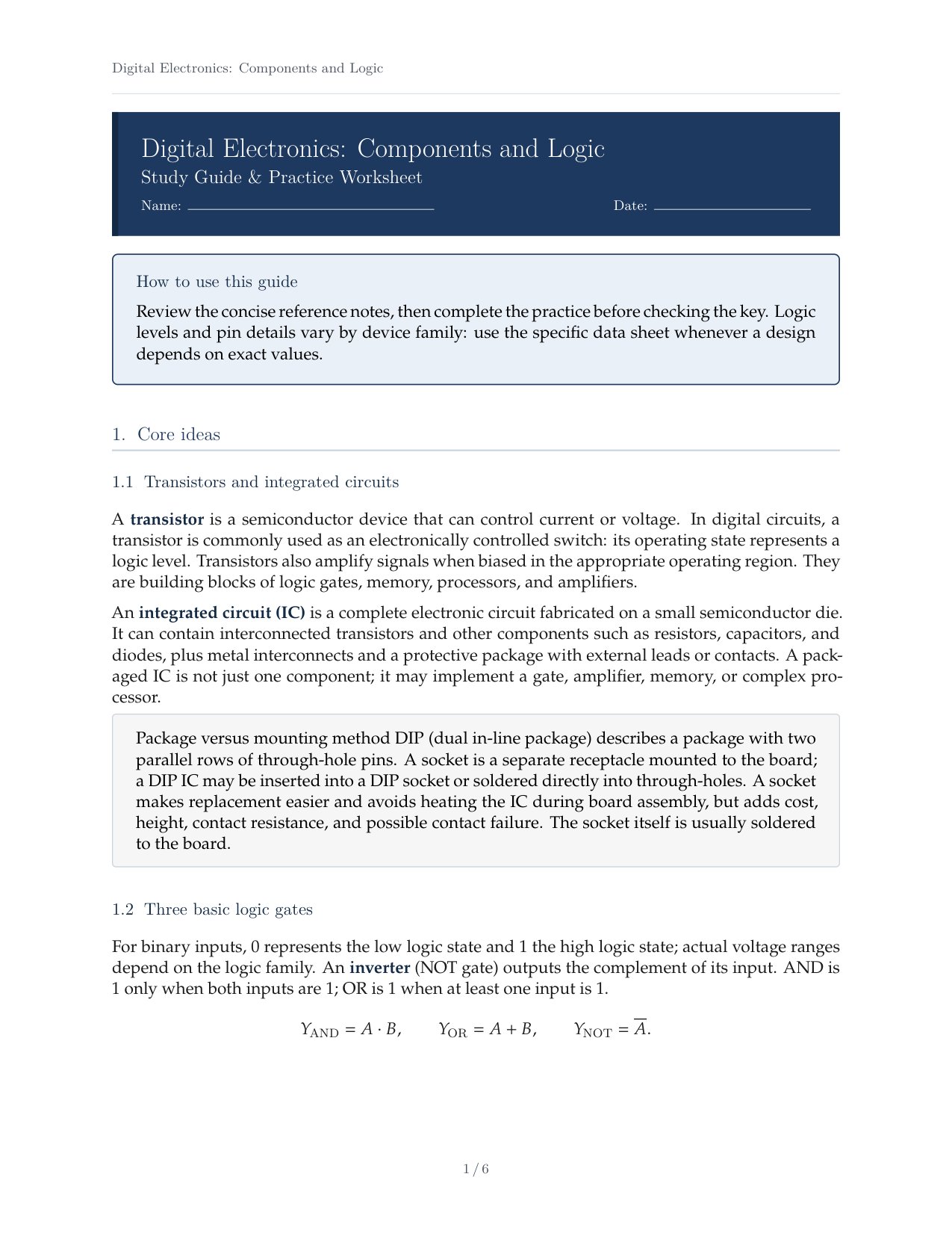 Digital Electronics Components and Logic.pdf