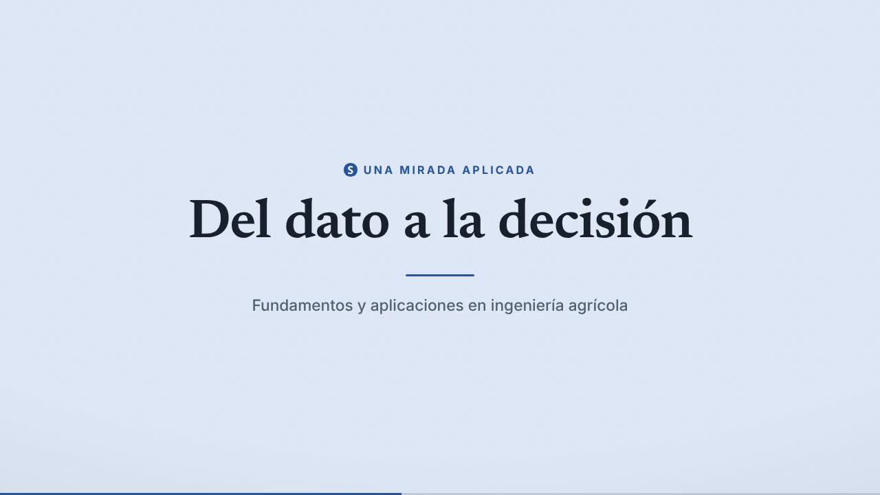 Ciencia de datos: del dato a la decisión agrícola
