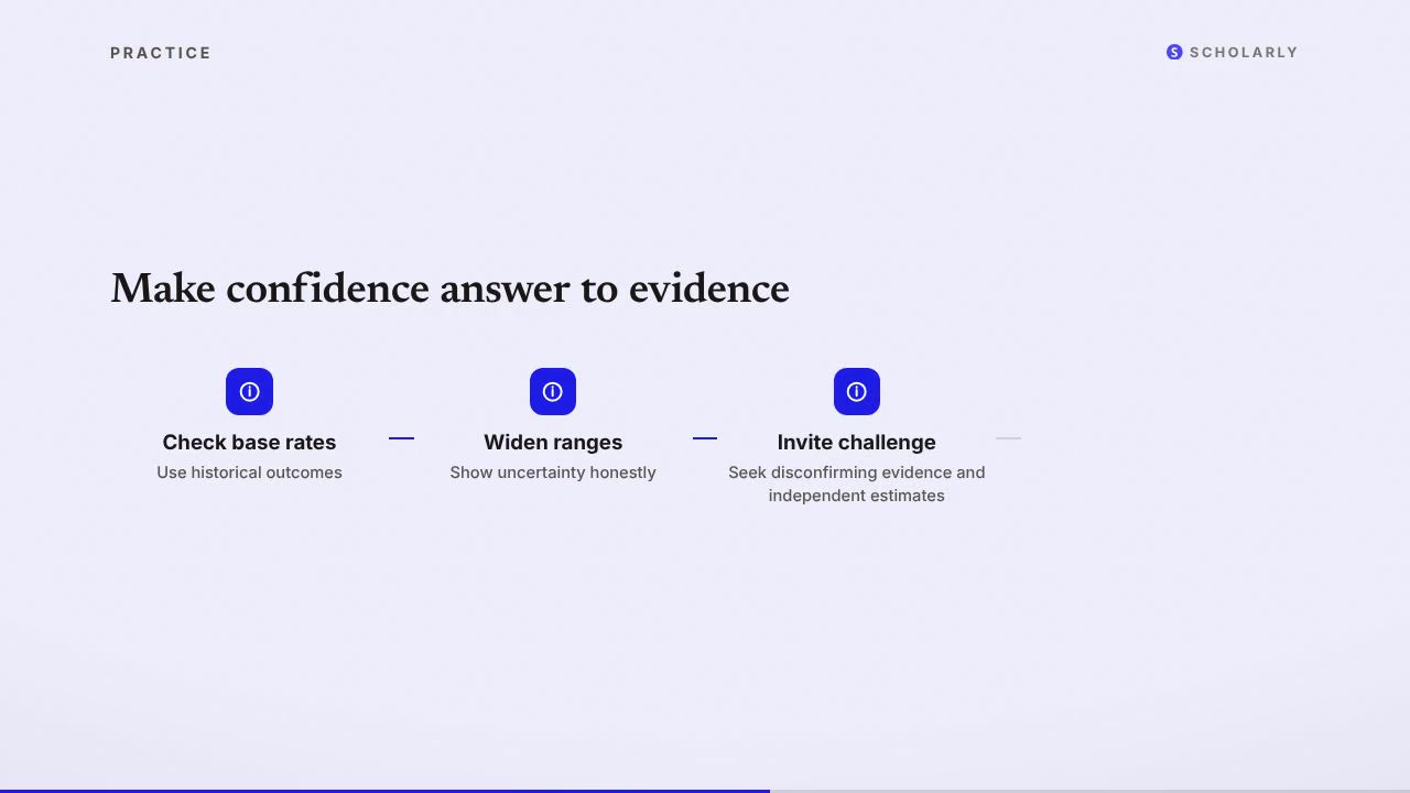 Overconfidence: When Confidence Outruns Evidence