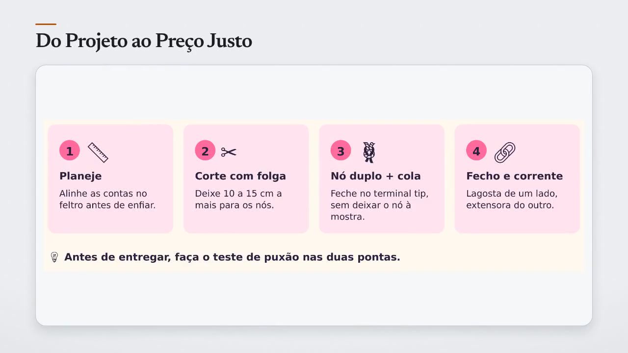 Do Projeto ao Preço Justo