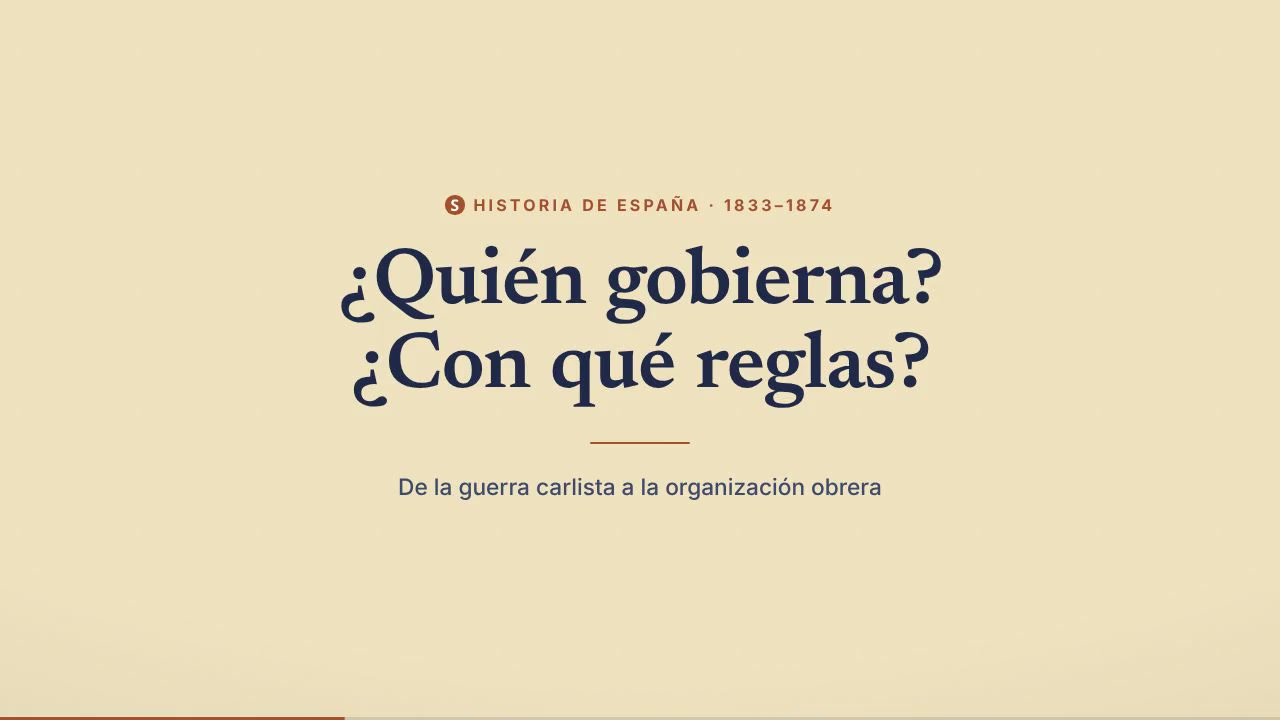 De la guerra carlista al movimiento obrero