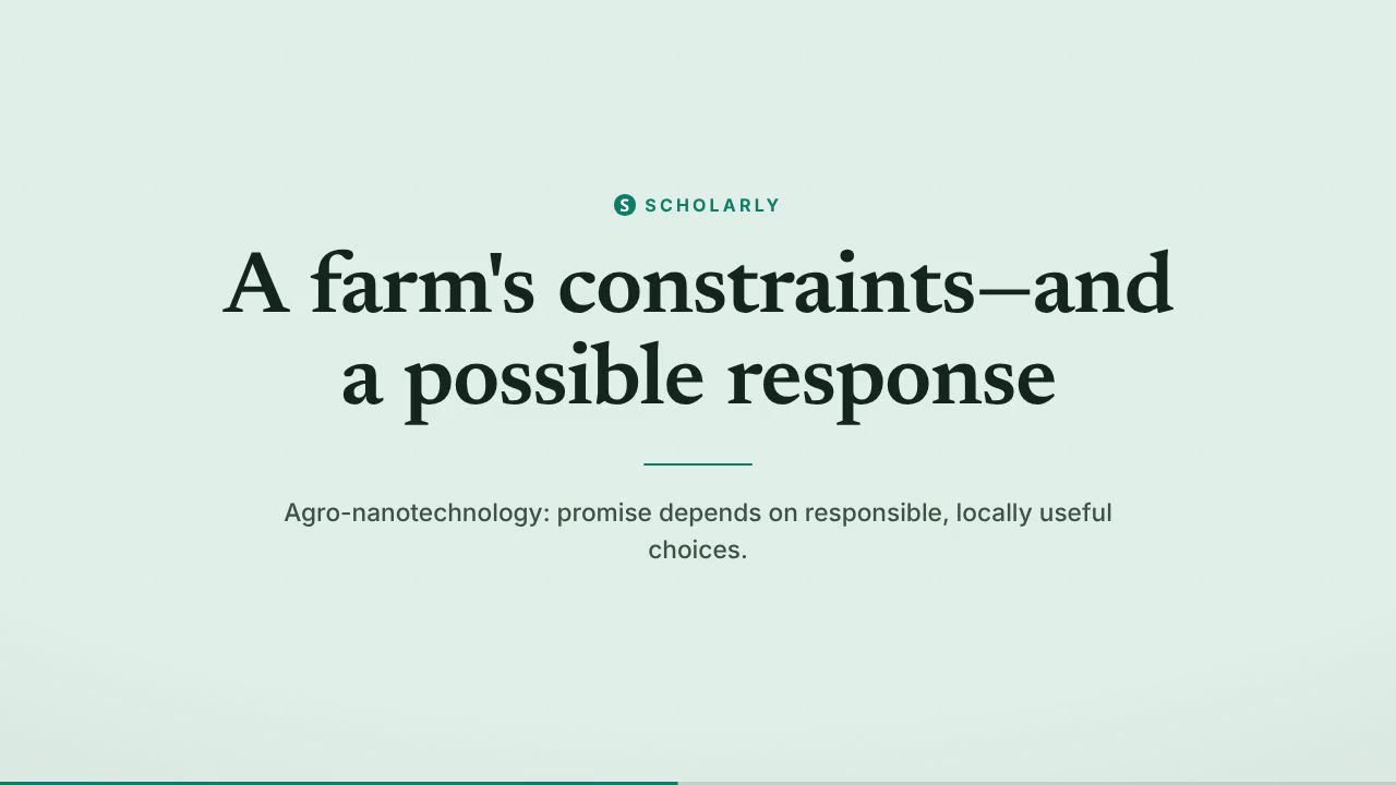 Agro-Nanotechnology in African Agriculture
